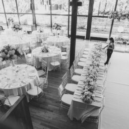 Farah & Abdul's wedding table decoration