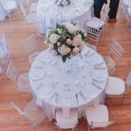 Farah & Abdul's wedding table decoration