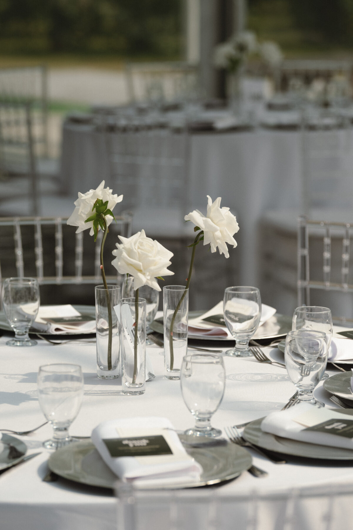 Sarah & Mohamed's wedding table decoration